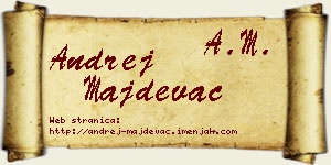 Andrej Majdevac vizit kartica